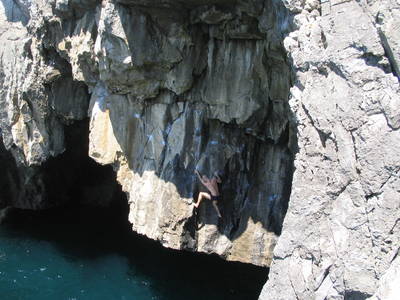  rock climbing congor cave connor cove dorset heath bunting