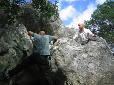 fontainebleau forest rock climbing france film maker heath bunting
