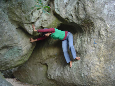 fontainebleau rock climbing france laia sadnrni
