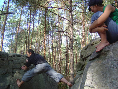 fontainebleau rock climbing france laia sadnrni hellekin o wolf
