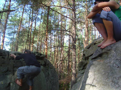 fontainebleau rock climbing france laia sadnrni hellekin o wolf