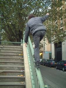 hand rail urban climbing paris graeme hogg