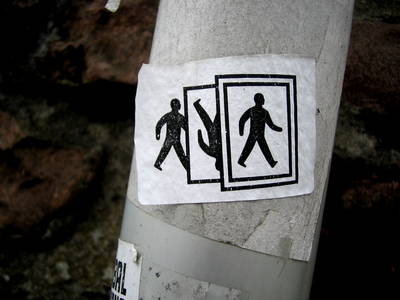 sticker graffiti representation reverses reality bristol