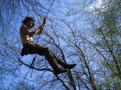 tree rope swing james kennard nightingale valley leigh woods slope bristol