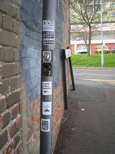 sticker graffiti pole group