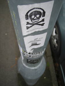 sticker graffiti pole group 