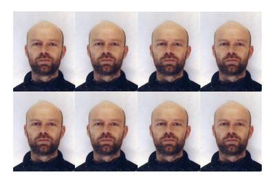heath bunting passport photo portrait multiple