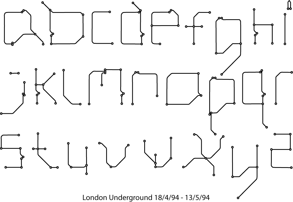 alternative london underground font design