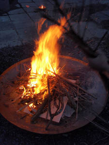 preparing fire
