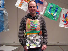 recyclyng plastic bags public workshop apron