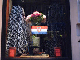 shopwindow croat flag Homeland day