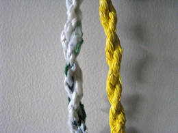 plastic bag twisted rope