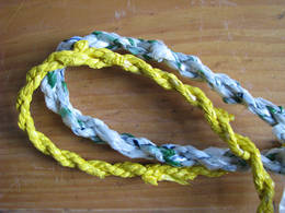 plastic bag twisted rope