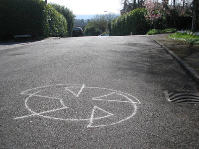 chalk graffiti bristol