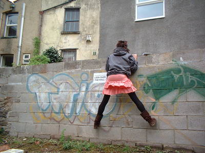 fly poster graffiti look over the wall kayle brandon bristol