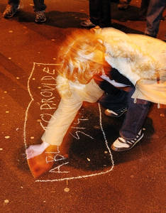 nottingham psychogeography walk chalking