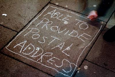 nottingham psychogeography walk chalking