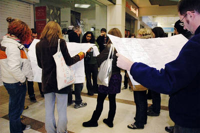 nottingham broadmarsh centre psychogeography walk map