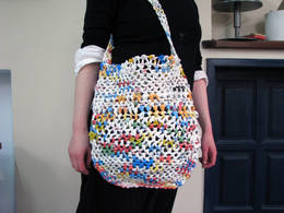 crochet plastic bag