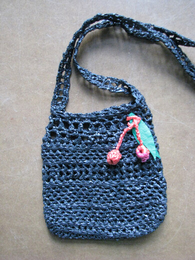 Crochet plastic bag
