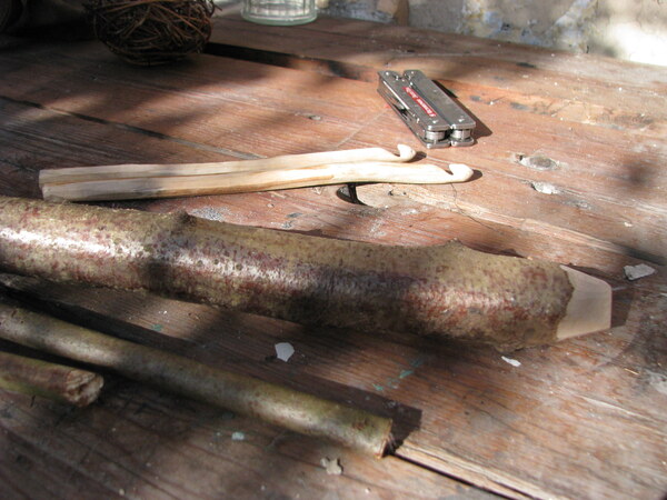 Hand-made crochet hooks