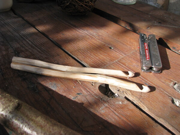 Hand-made crochet hooks