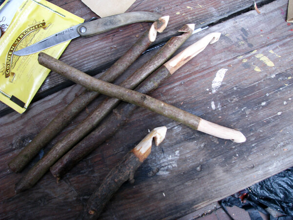 Hand-made crochet hooks
