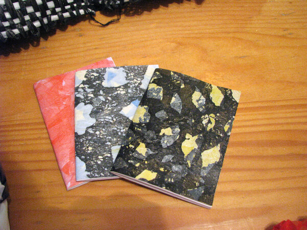Plastic bag notebook cover