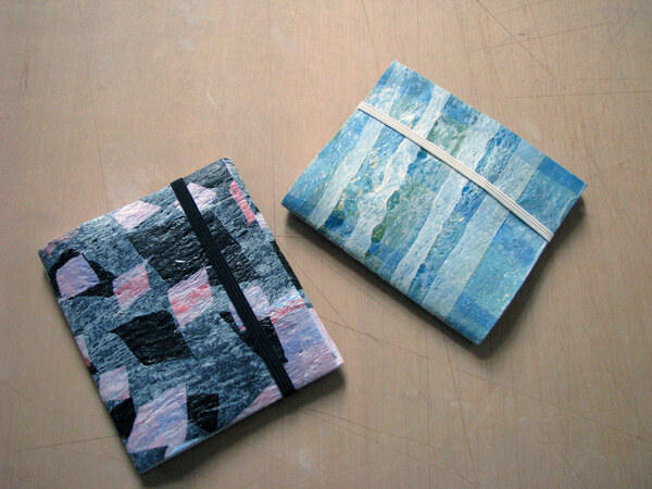 Plastic bag notebook cover