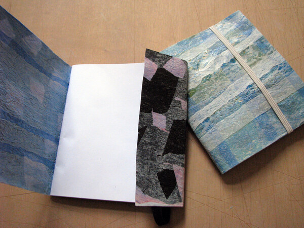 Plastic bag notebook cover