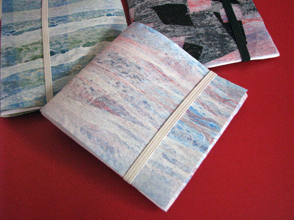 Plastic bag notebook cover