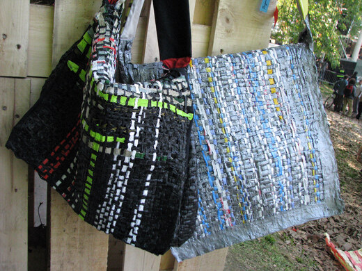 Woven plastic bag