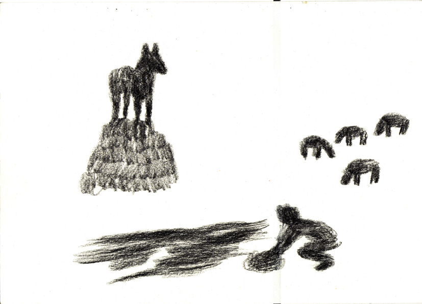 The encounter with the wolf